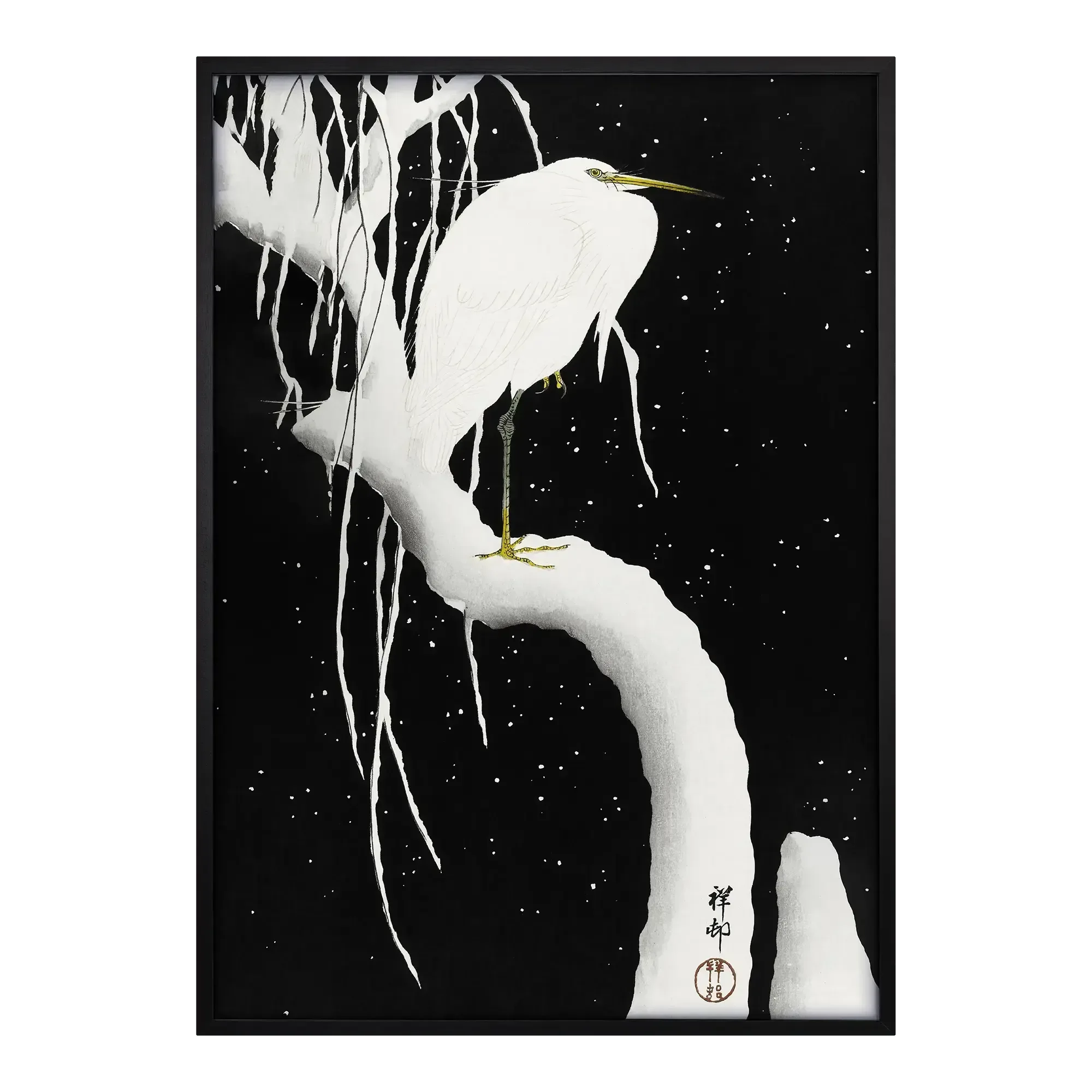 Heron in the Snow - House of Koyomi