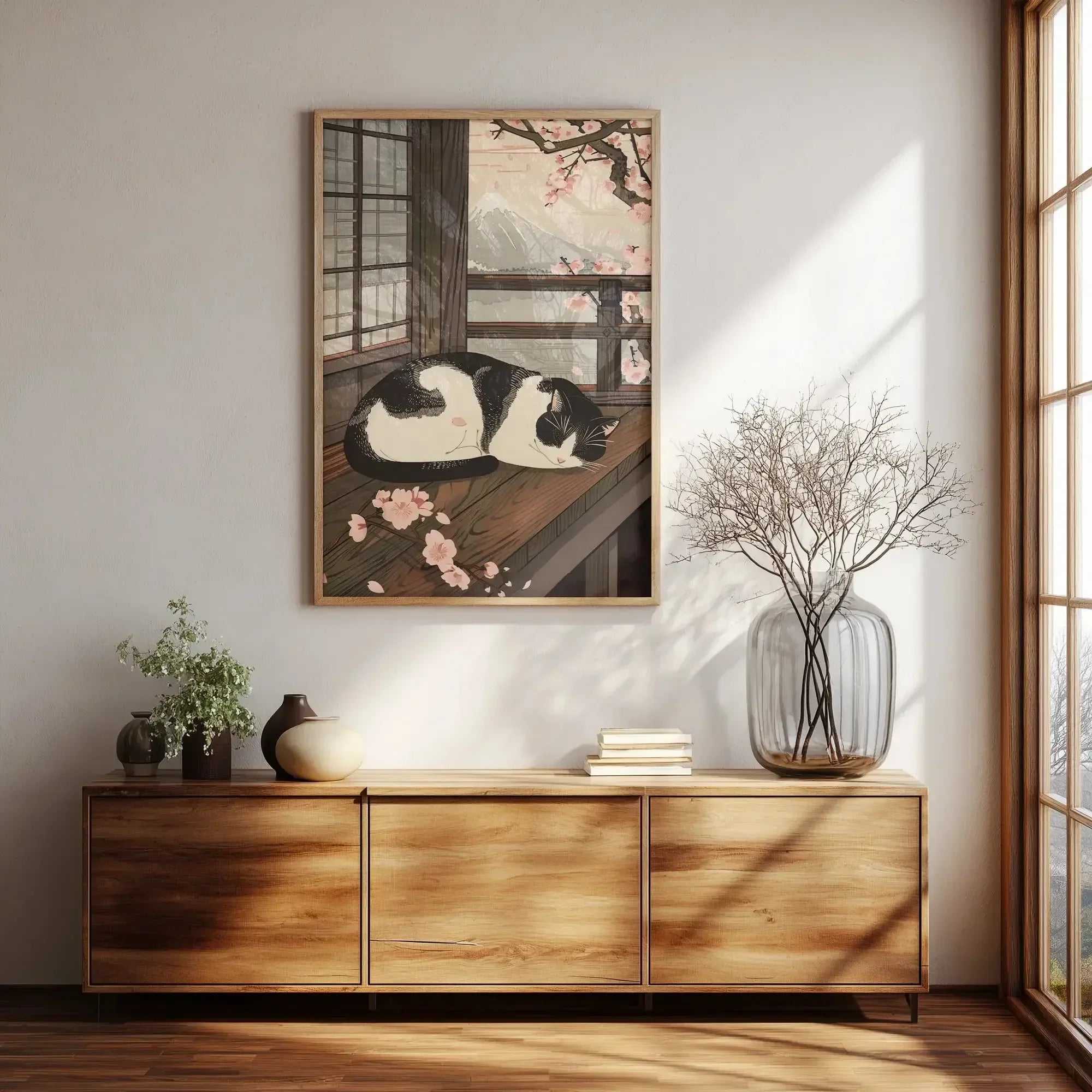 Sleeping Cat in Spring - House of Koyomi