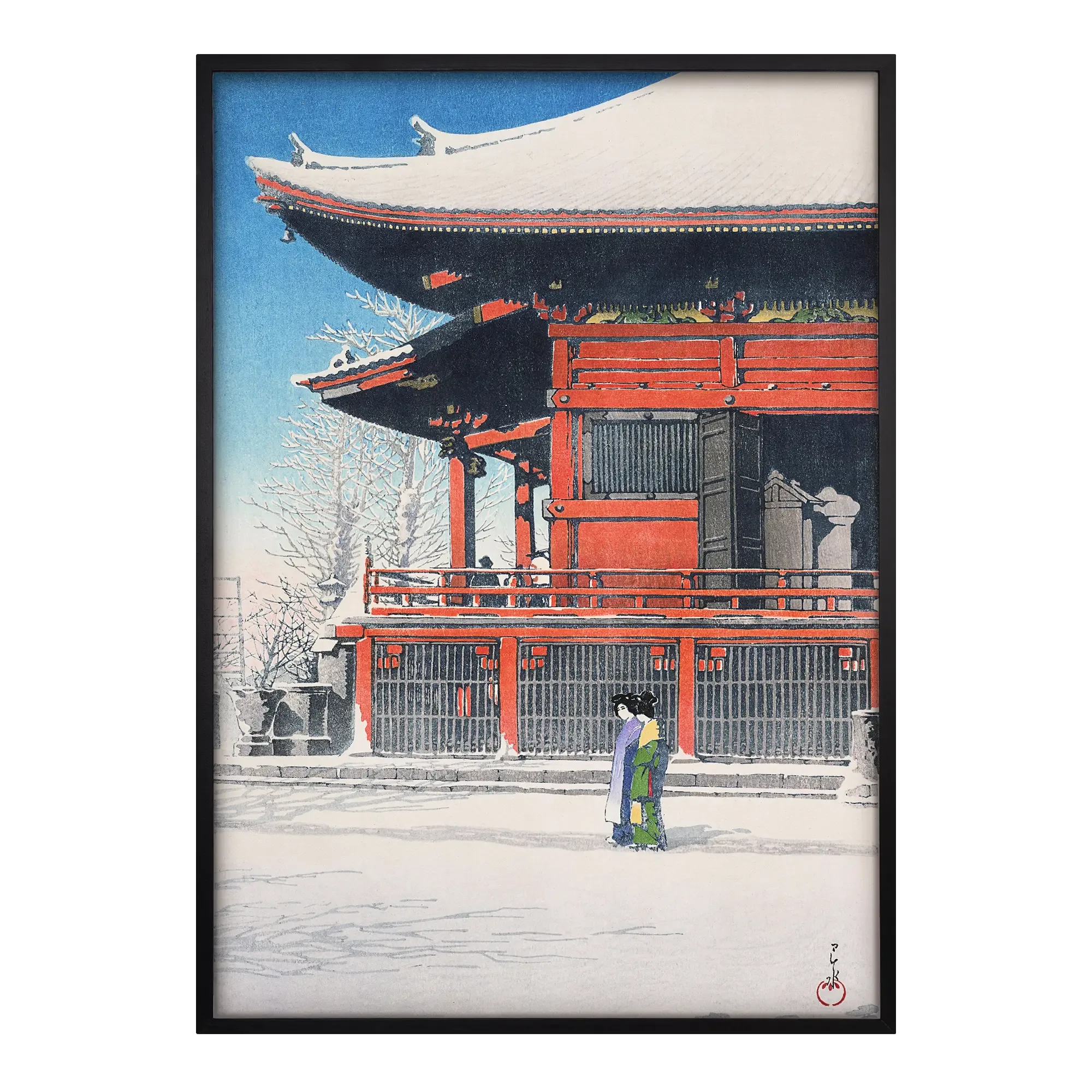 Clearing after a Snowfall at Asakusa - House of Koyomi