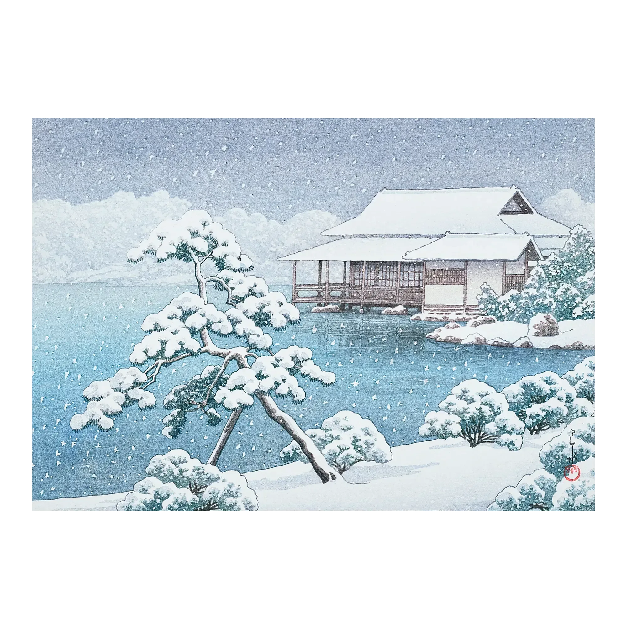 Snow at Kiyosumi Park - House of Koyomi